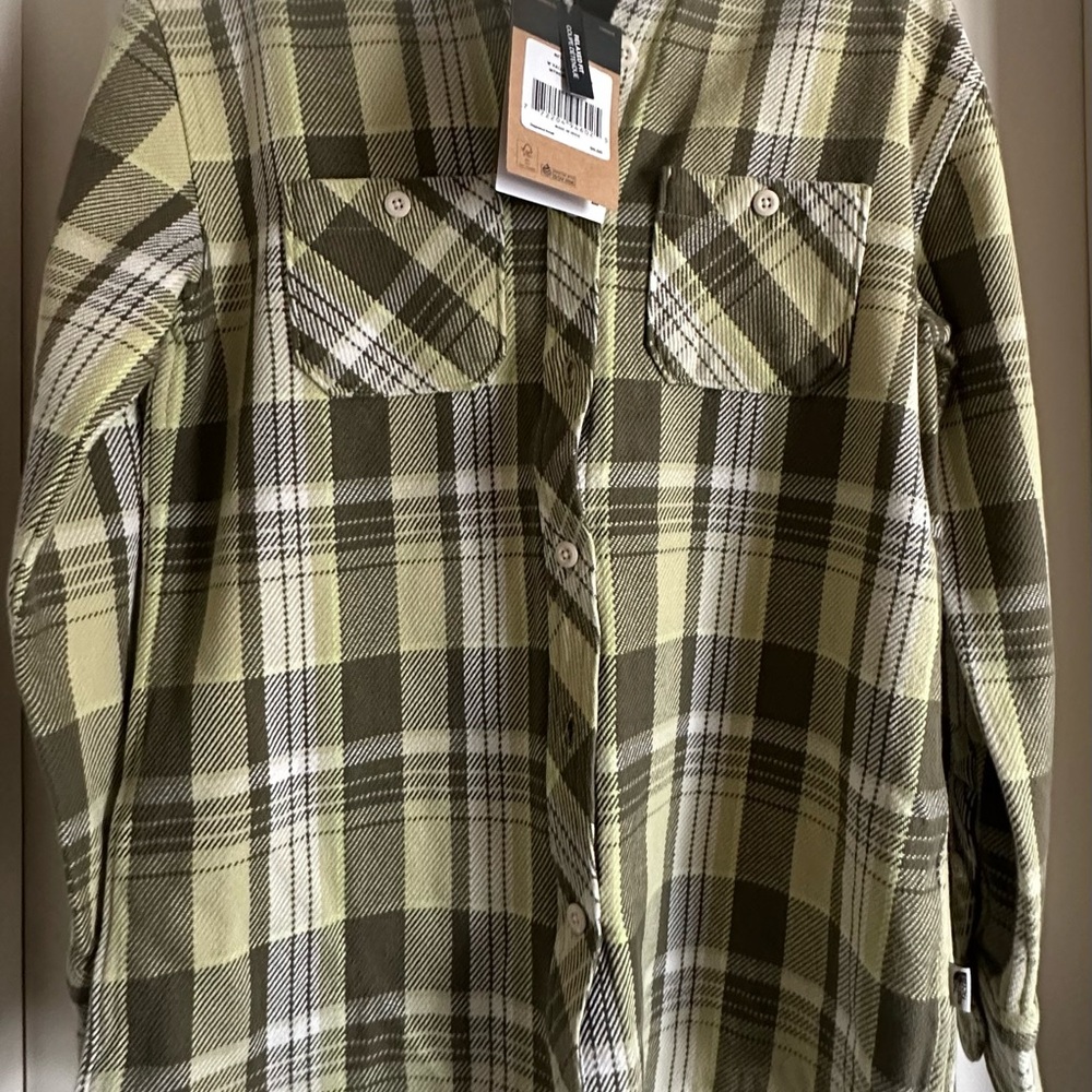 The North Face Green Plaid Varsity Jacket